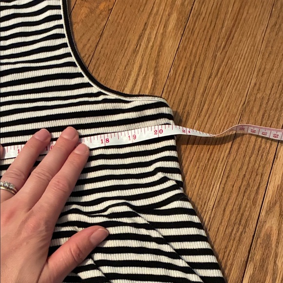 Torrid Black and White Striped Tank Top - Picture 7 of 8